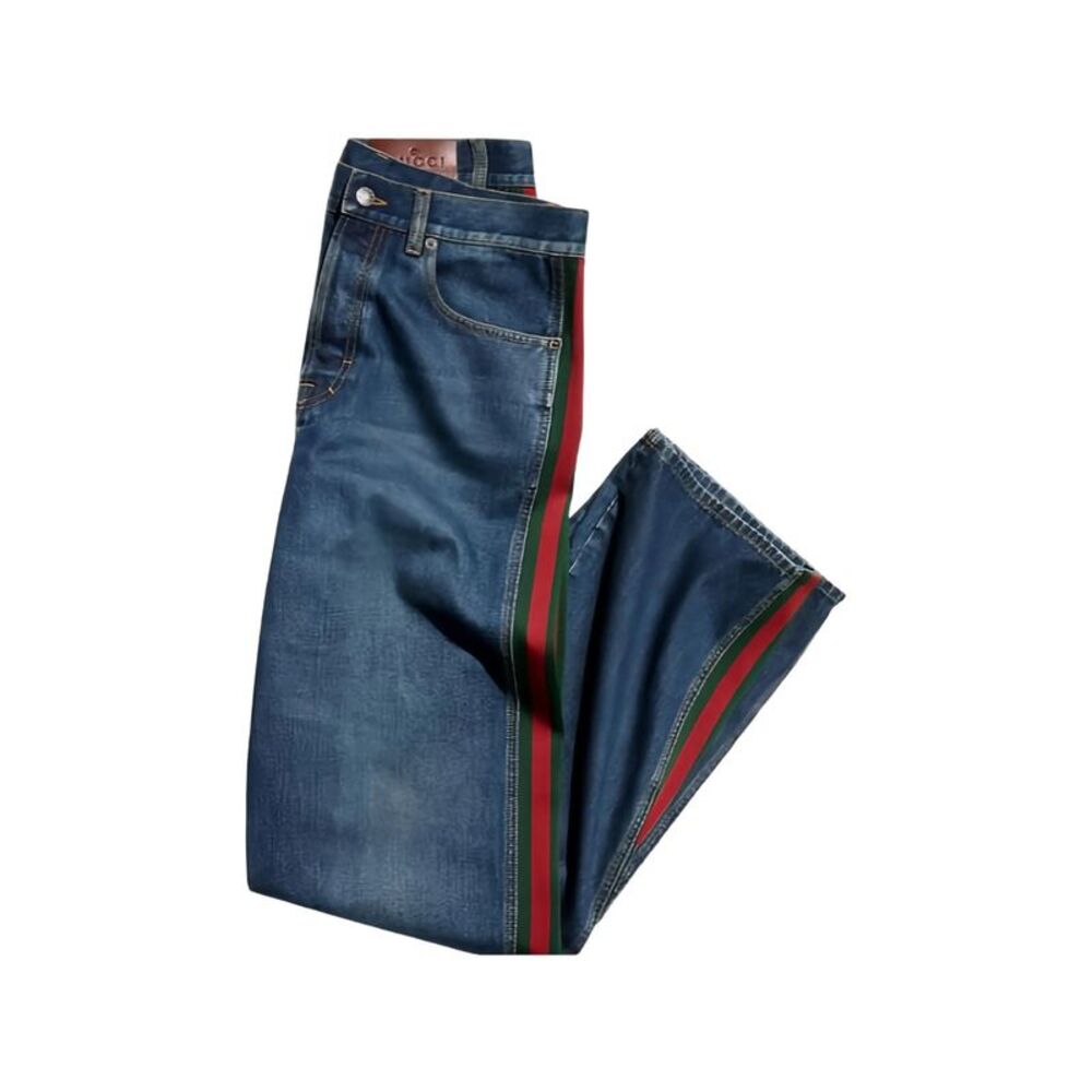 Gucci Blue Denim - Regular & Straight-Leg Jeans Men